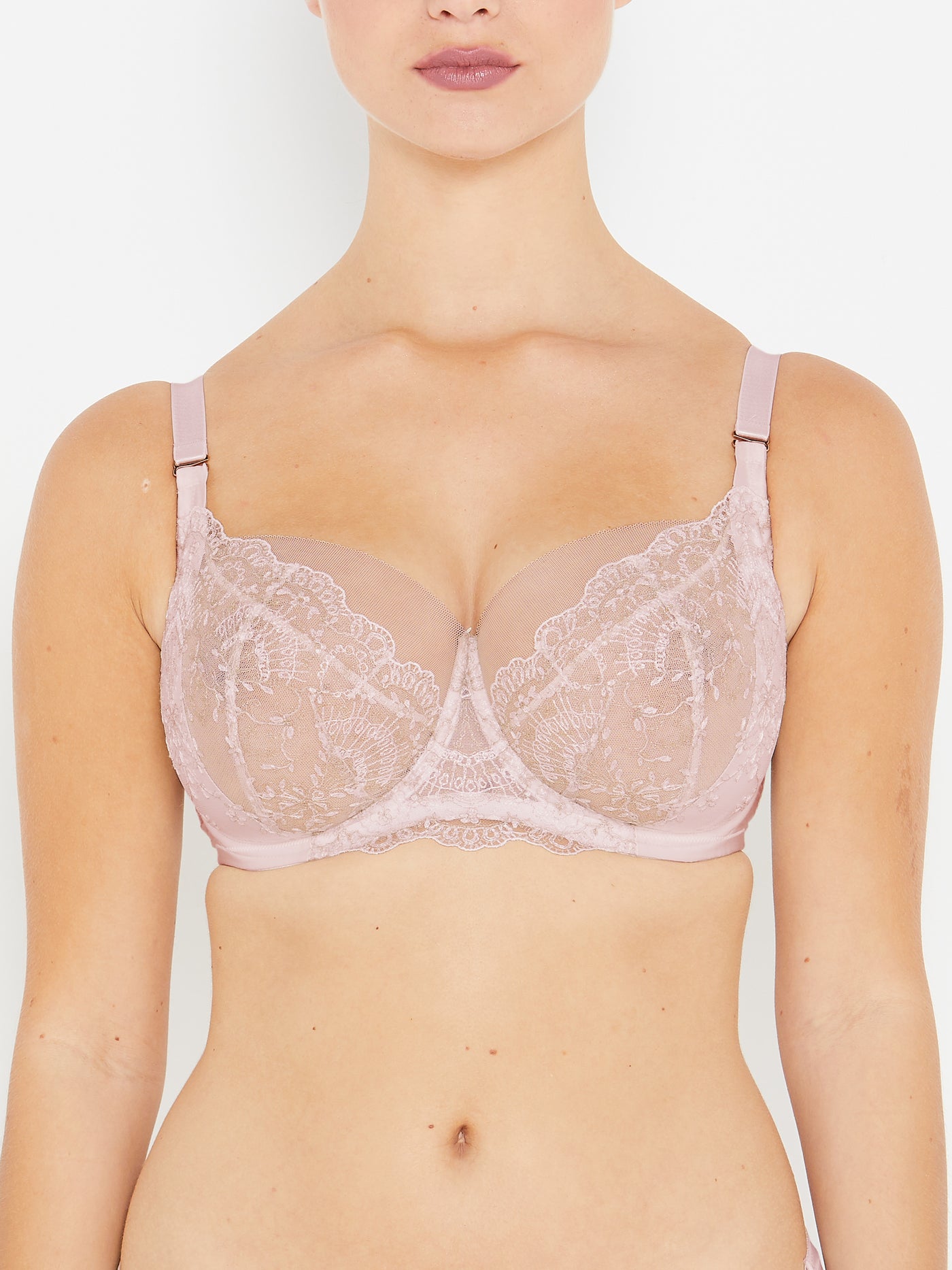 Grace vintage rose full cup bra front view