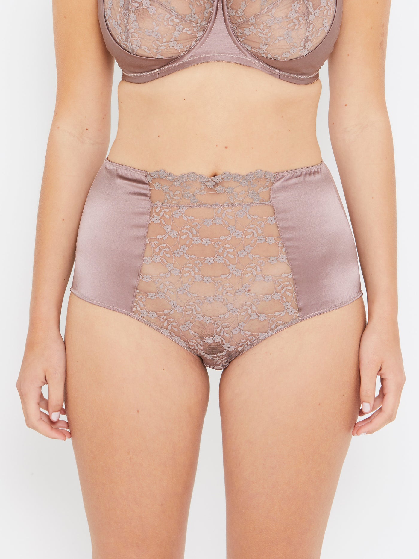 Sophia café lace high waisted knickers