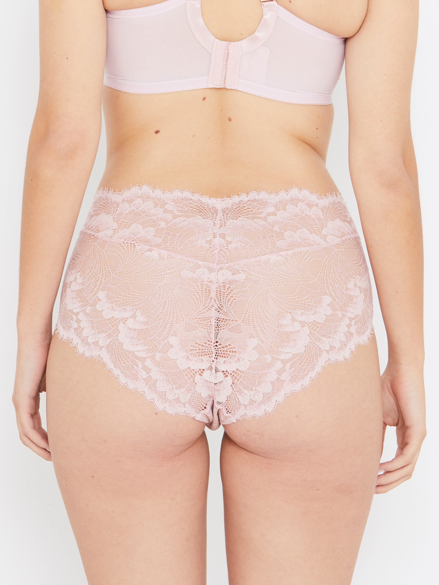 Olivia rose stretch lace high waist knickers back view