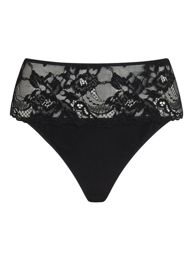 Evelyn Cyan Floral Embroidered High Waist Knickers - Katherine Hamilton