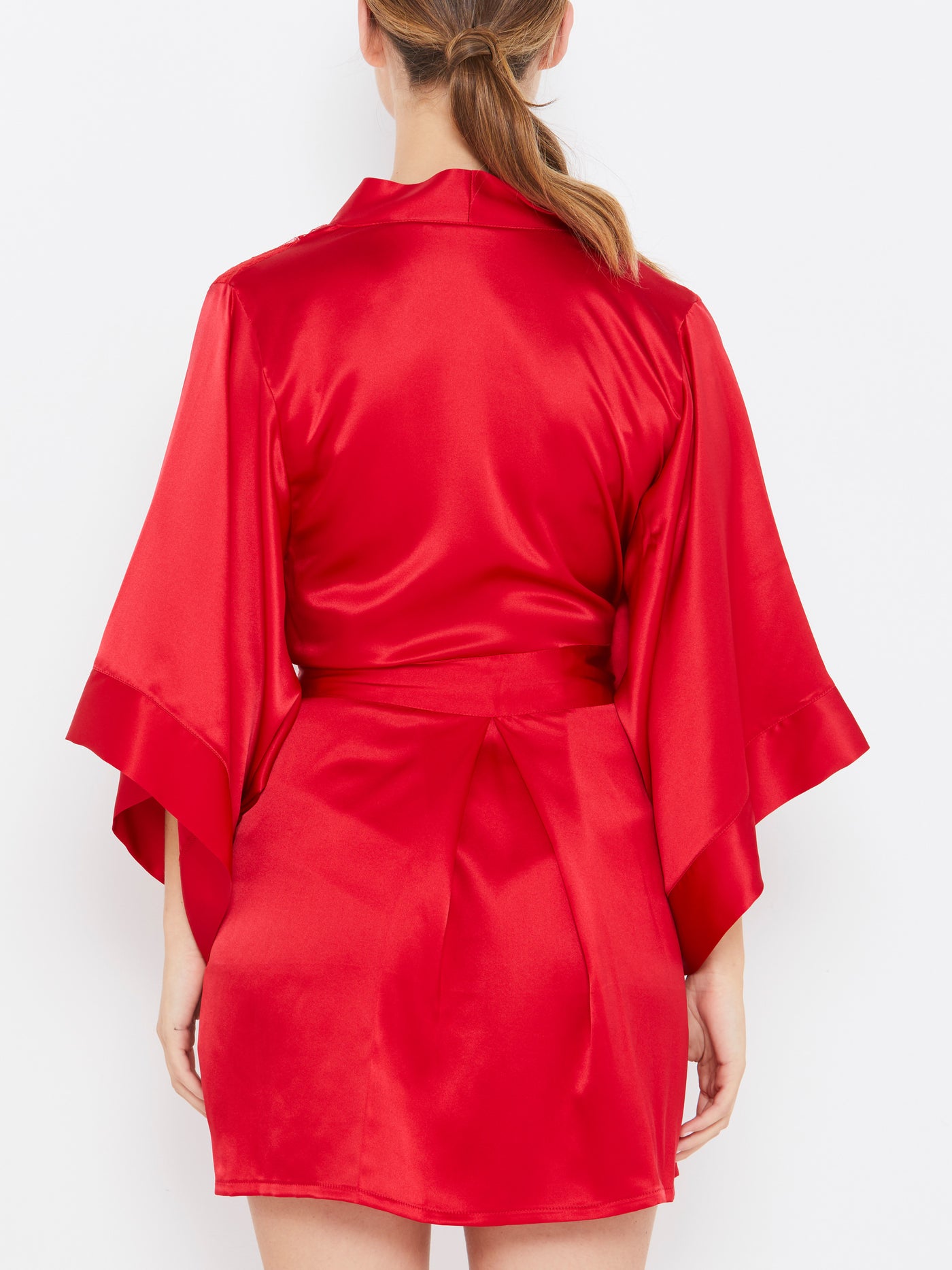 Sophia Red Silk Robe - Katherine Hamilton
